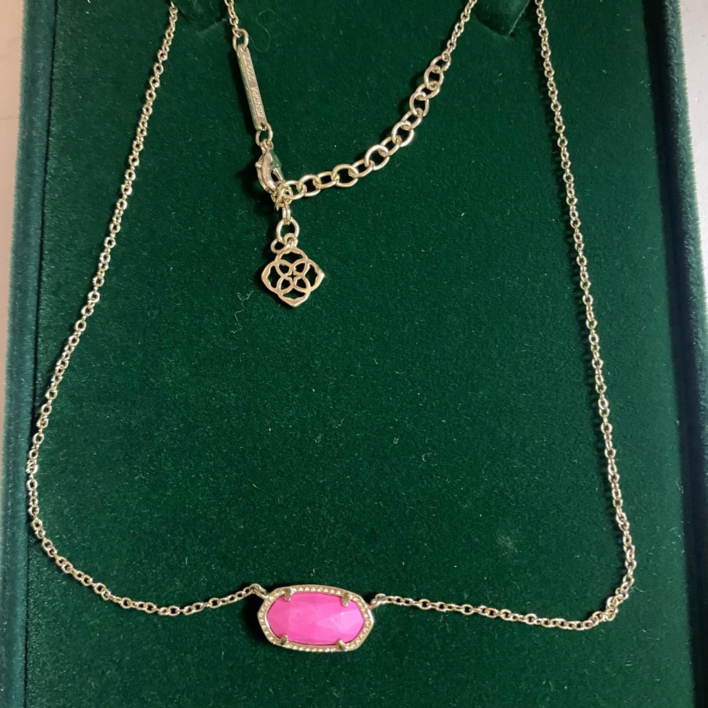 Kendra Scott Elisa Necklace in Pink